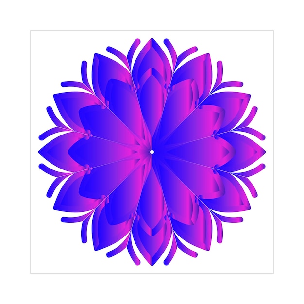 hermoso diseño de Mandala arte e ilustrador