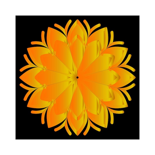 hermoso diseño de Mandala arte e ilustrador