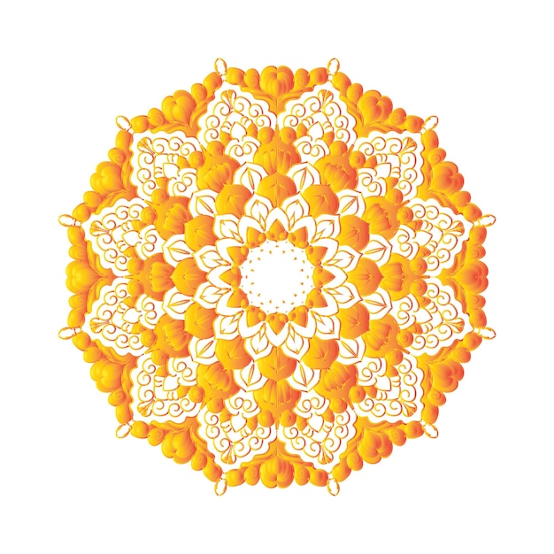 hermoso diseño de Mandala arte e ilustrador