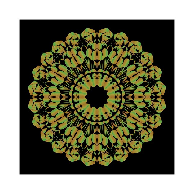 hermoso diseño de Mandala arte e ilustrador
