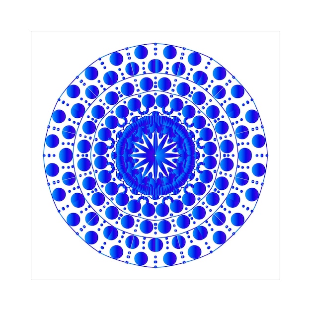 hermoso diseño de Mandala arte e ilustrador