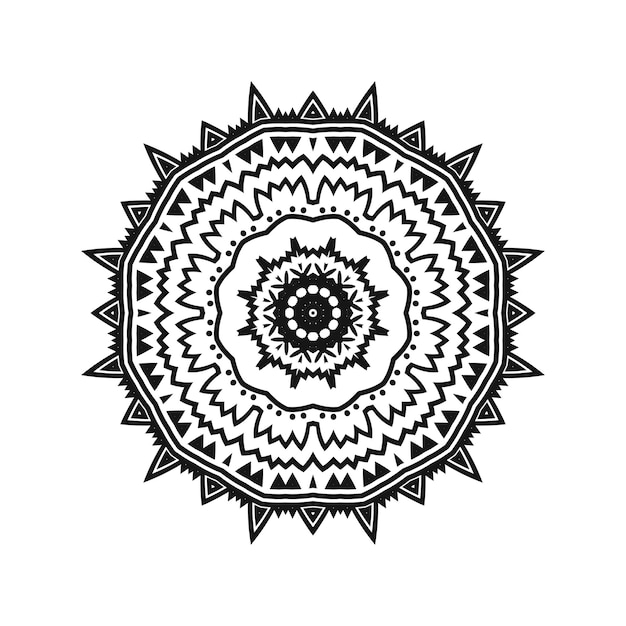 Hermoso diseño de mandala indio vectorial