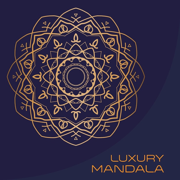 Vector hermoso diseño de mandala vectorial