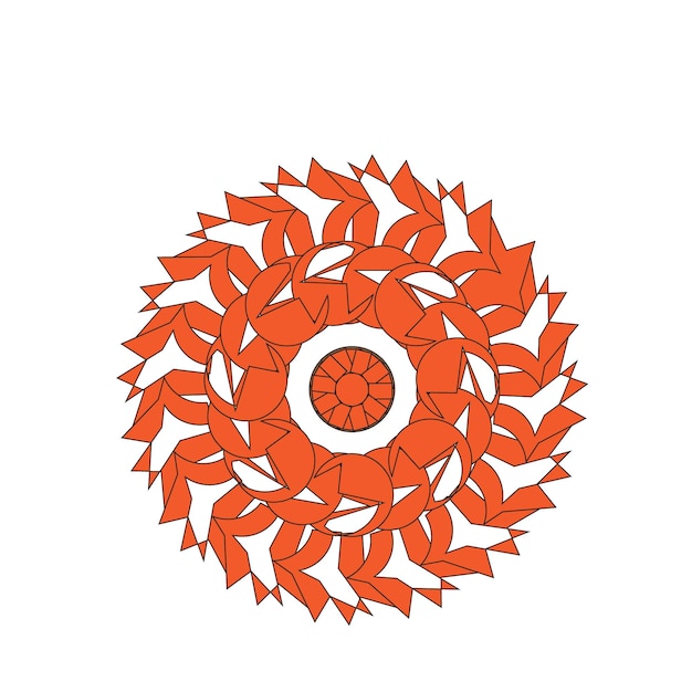 hermoso diseño de mandala vectorial