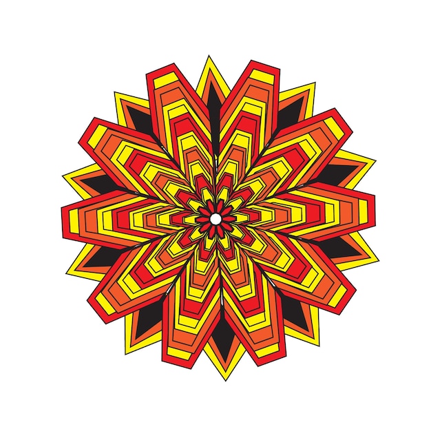 hermoso diseño de mandala vectorial