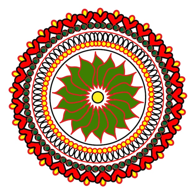 hermoso diseño de mandala vectorial