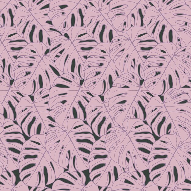Hermoso diseño de patrones sin fisuras de hojas tropicales Hojas tropicales