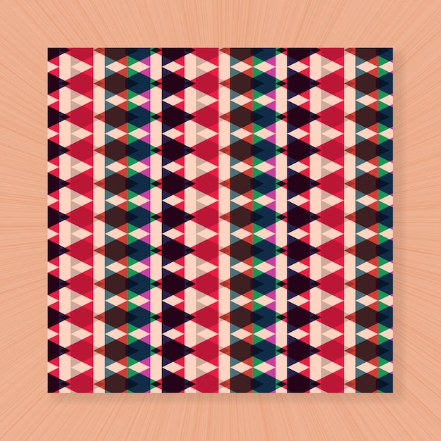 Hermoso diseño de patrones con formas triangulares coloridas