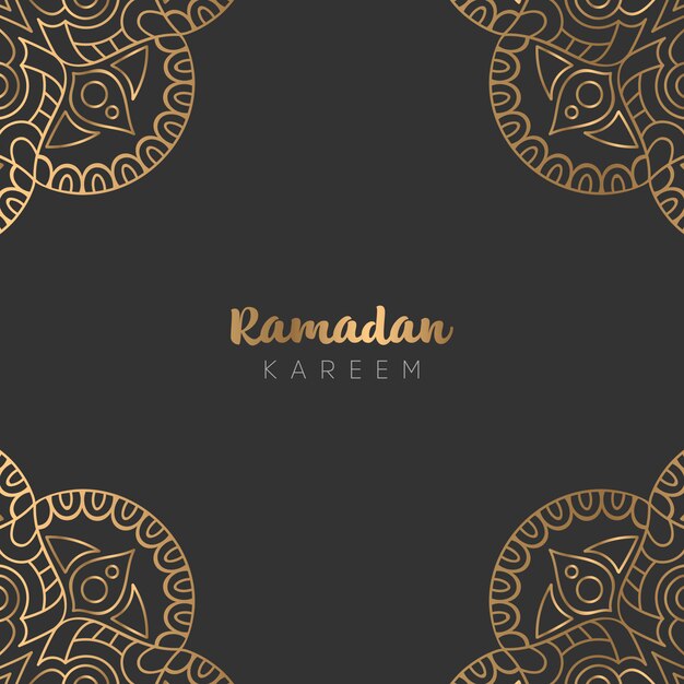 Hermoso diseño de tarjeta de felicitación de ramadan kareem