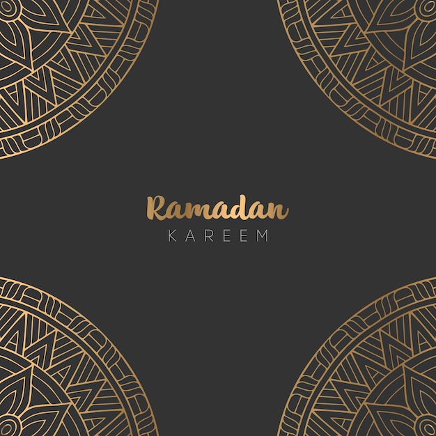 Hermoso diseño de tarjeta de felicitación de ramadan kareem