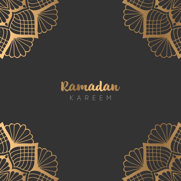 Hermoso diseño de tarjeta de felicitación de ramadan kareem