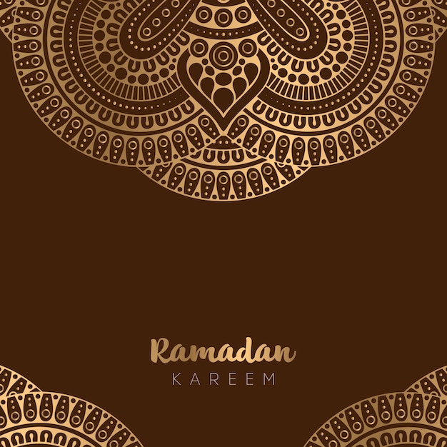 Hermoso diseño de tarjeta de felicitación de Ramadan Kareem