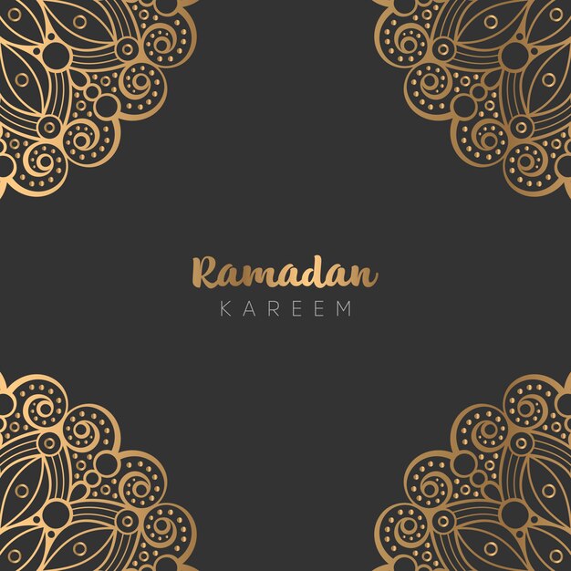 Hermoso diseño de tarjeta de felicitación de ramadan kareem