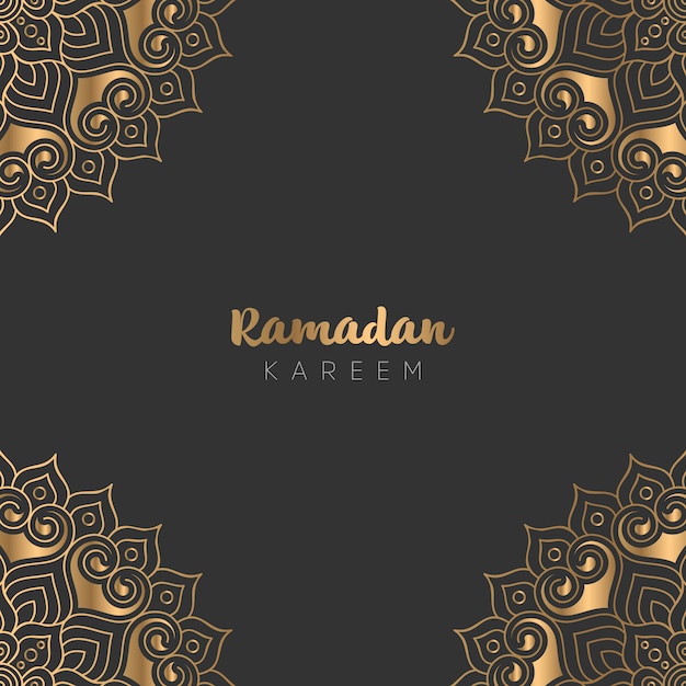 Hermoso diseño de tarjeta de felicitación de ramadan kareem