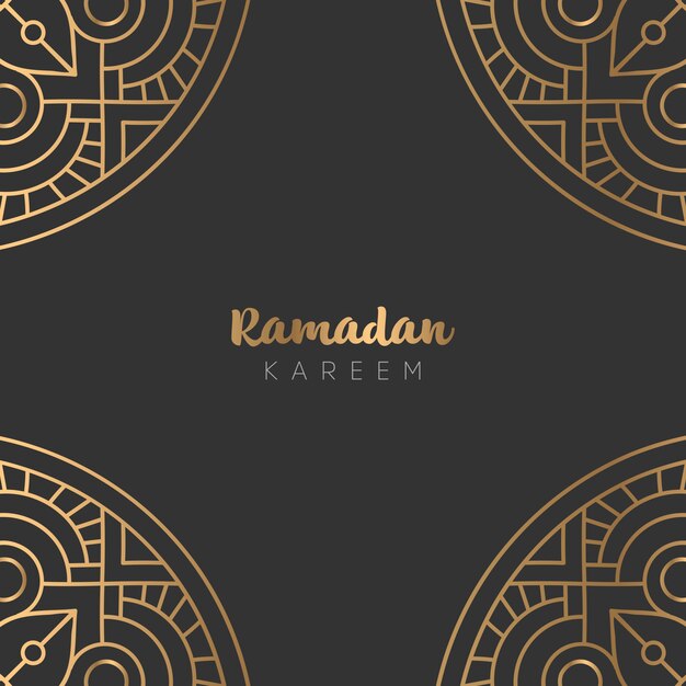 Hermoso diseño de tarjeta de felicitación de Ramadan Kareem