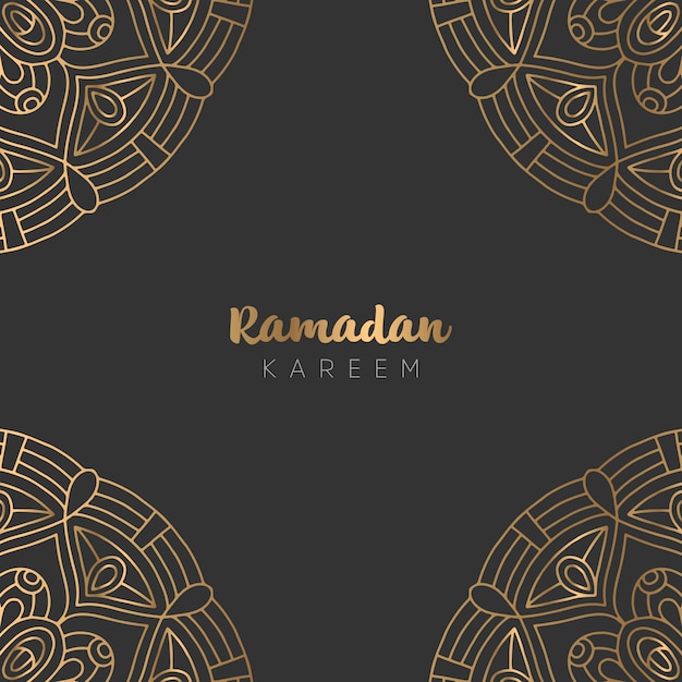 Hermoso diseño de tarjeta de felicitación de ramadan kareem