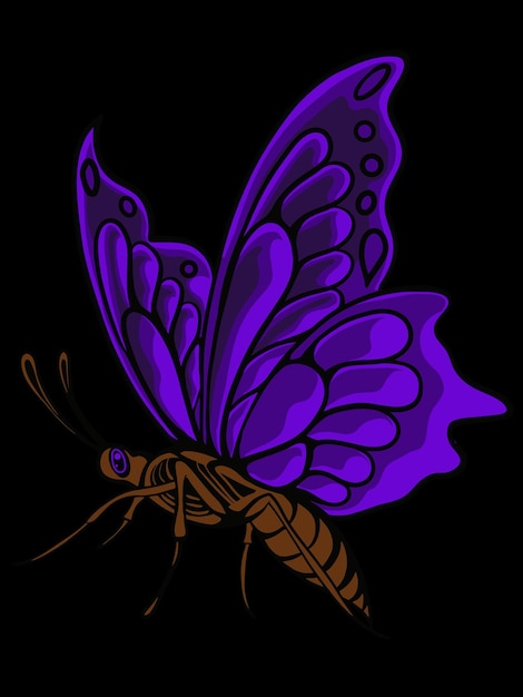 hermoso diseño de vector de mariposa