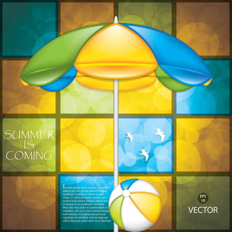 Vector un hermoso diseño vectorial de collage de póster de verano