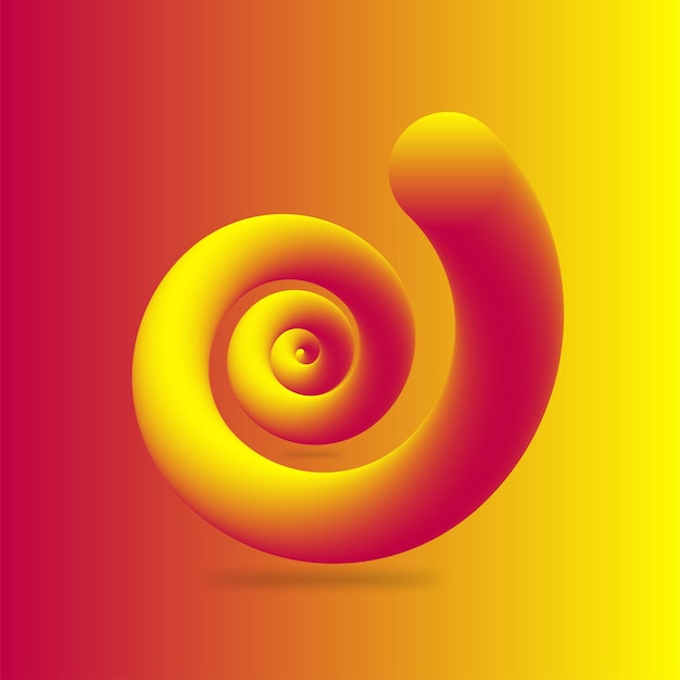 hermoso efecto en espiral con gradiente