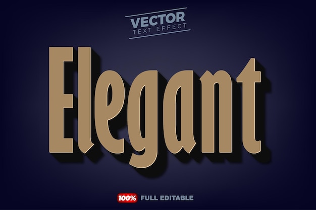El hermoso efecto de texto en 3D