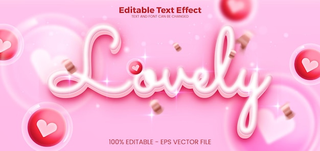 Hermoso efecto de texto editable en el estilo de tendencia moderna