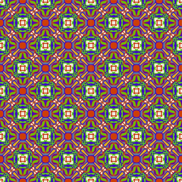 Hermoso fantástico colorido abstracto flor mandala de patrones sin fisuras fondo ilustración arte tela ornamental étnico telón de fondo creativo