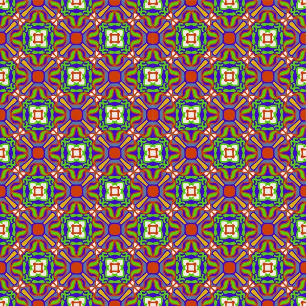 Hermoso fantástico colorido abstracto flor mandala de patrones sin fisuras fondo ilustración arte tela ornamental étnico telón de fondo creativo