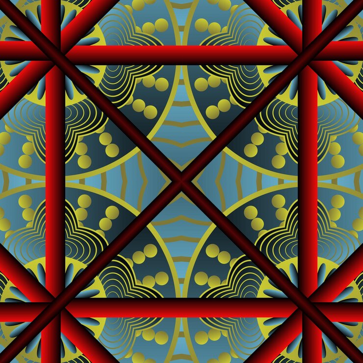 Vector hermoso fondo abstracto con textura transparente en colores rojo, amarillo, azul y negro