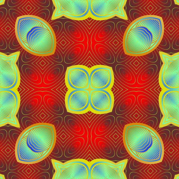 Hermoso fondo abstracto con textura transparente en colores verde rojo azul y amarillo dorado