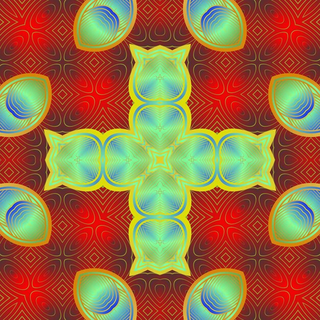 Hermoso fondo abstracto con textura transparente en colores verde rojo azul y amarillo dorado