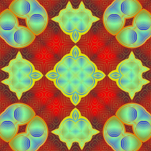Hermoso fondo abstracto con textura transparente en colores verde rojo azul y amarillo dorado