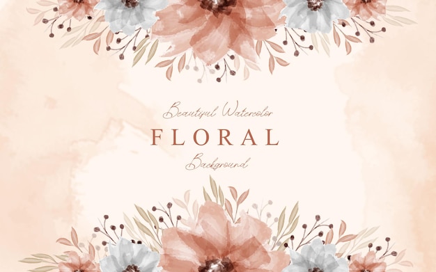 Hermoso fondo de acuarela floral decorativo