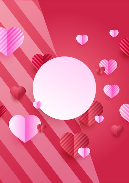 Vector hermoso fondo de amor abstracto realista para banner de cartel de tarjeta de felicitación