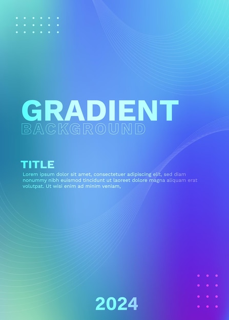 Un hermoso fondo azul púrpura verde con gradiente