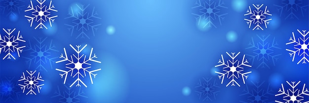 Hermoso fondo de banner de copo de nieve de navidad con espacio de texto