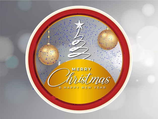 Hermoso fondo colgante de bolas navideñas