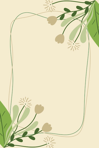 Hermoso fondo floral con color verde