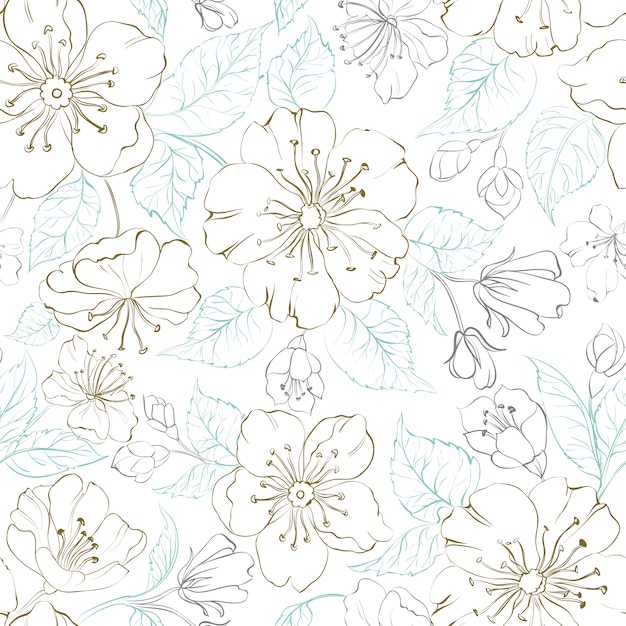 Hermoso fondo floral