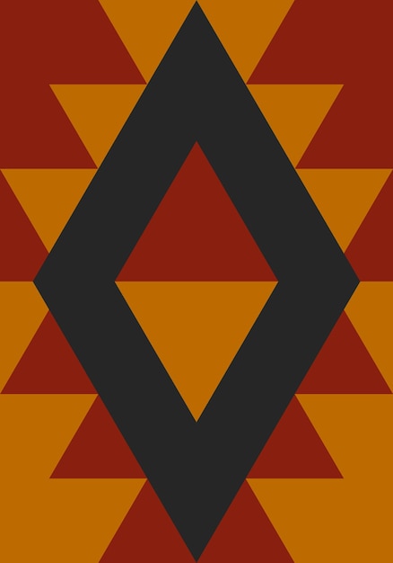 hermoso fondo geométrico póster gráfico moderno forma tribal flores arte vectorial creativo