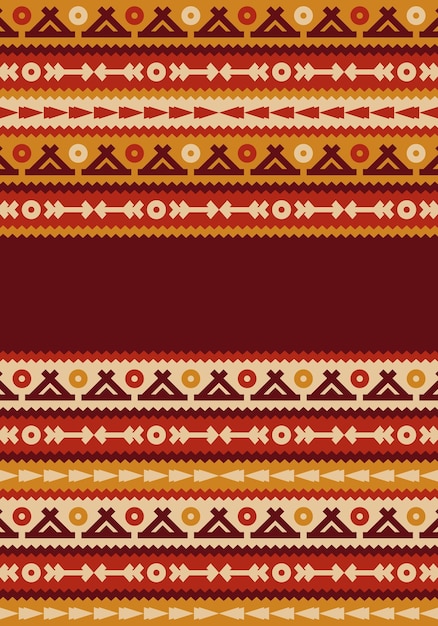 hermoso fondo geométrico póster gráfico moderno forma tribal flores arte vectorial creativo