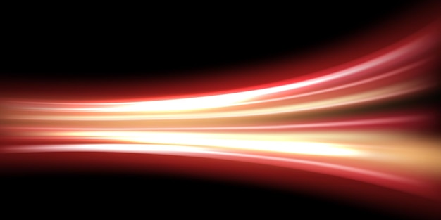 Hermoso fondo de línea de velocidad de la luz en la ilustración de vector de diseño abstracto de fondo negro
