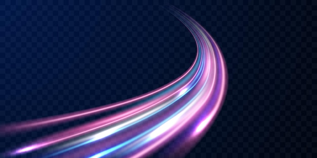 Hermoso fondo de línea de velocidad de la luz en la ilustración de vector de diseño abstracto de fondo negro