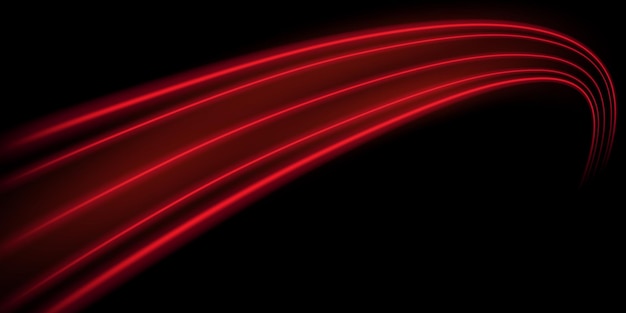 Hermoso fondo de línea de velocidad de la luz en la ilustración de vector de diseño abstracto de fondo negro