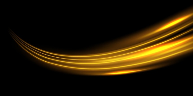 Hermoso fondo de línea de velocidad de la luz en la ilustración de vector de diseño abstracto de fondo negro