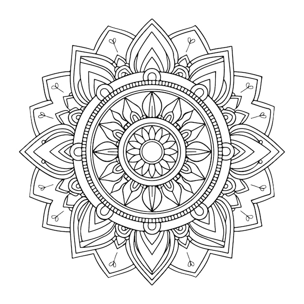 El hermoso fondo del mandala creativo