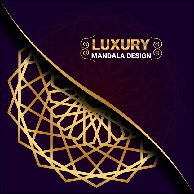 hermoso fondo de mandala de lujo