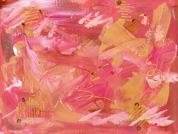 Un hermoso fondo de pintura acuarela aguada abstracta rosa dibujado a mano