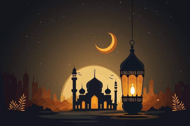 Hermoso fondo de Ramadán Kareem, decorativo islámico