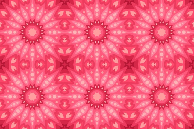 Vector hermoso fondo rosa con patrón de mosaico abstracto sin fisuras