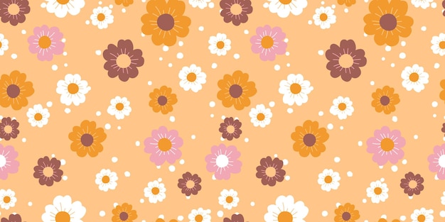 Hermoso y hermoso patrón de flores de primavera para papel pintado de tela y más